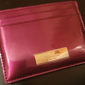 Kate Spade Shiney Purple Card Holder